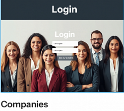 Company Seach Sign in with Passward